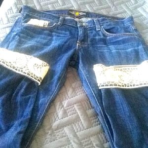 Lucky Brand Sienna Tomboy Lace Crop 27